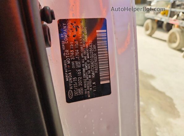 KMHTC6AD1GU286433 2016 HYUNDAI VELOSTER White Շարժիչի բաժամունքի տեսք