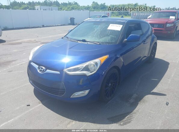 KMHTC6AD1GU299148 2016 HYUNDAI VELOSTER Blue Передня ліва чверть