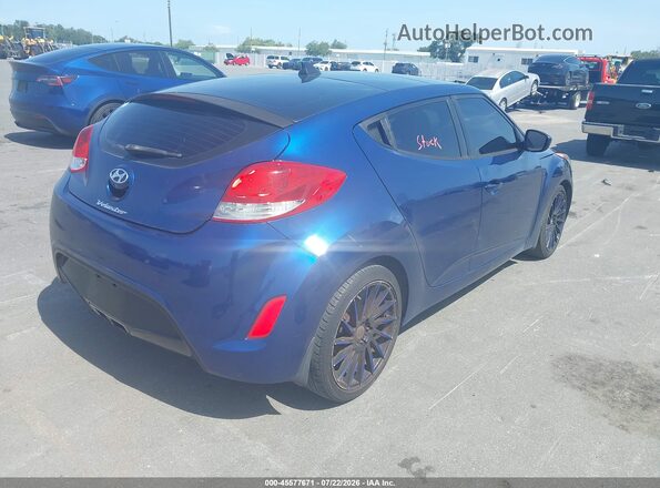 KMHTC6AD1GU299148 2016 HYUNDAI VELOSTER Blue Задня права чверть