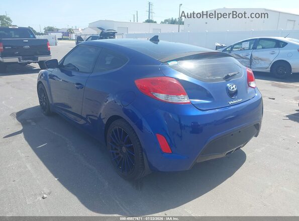 KMHTC6AD1GU299148 2016 HYUNDAI VELOSTER Blue Задня ліва чверть