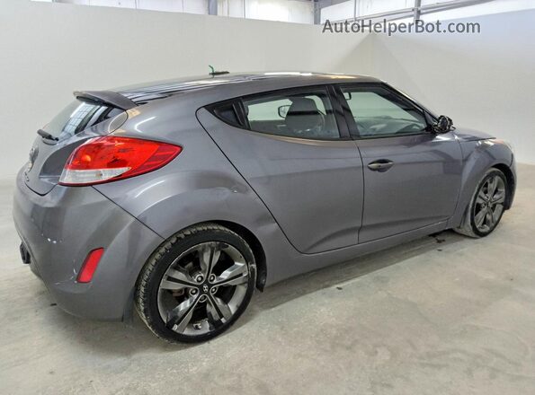 KMHTC6AD1HU314426 2017 HYUNDAI VELOSTER Gray Trasero derecho