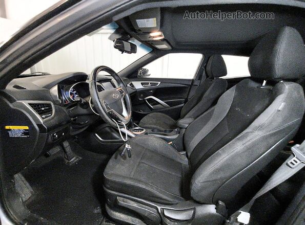 KMHTC6AD1HU314426 2017 HYUNDAI VELOSTER Gray Vista interior delantera