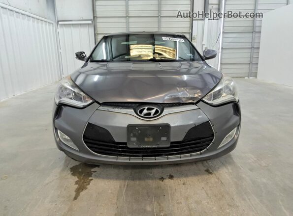 KMHTC6AD1HU314426 2017 HYUNDAI VELOSTER Gray Vista frontal