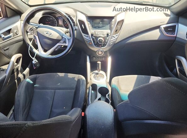 KMHTC6AD1HU324647 2017 HYUNDAI VELOSTER Black Vista del salpicadero