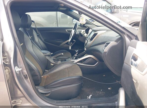 KMHTC6AD2GU248628 2016 HYUNDAI VELOSTER Silver წინა სალონის ხედი