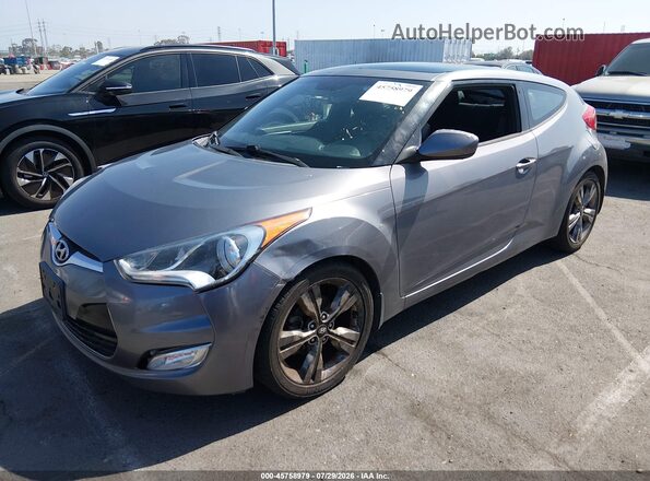 KMHTC6AD2GU253988 2016 HYUNDAI VELOSTER Gray Vista tres cuartos delantera izquierda
