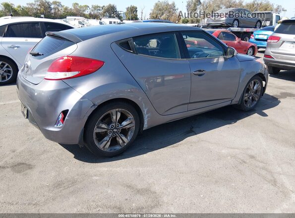 KMHTC6AD2GU253988 2016 HYUNDAI VELOSTER Gray Trasero derecho
