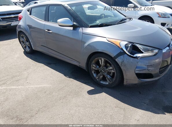 KMHTC6AD2GU253988 2016 HYUNDAI VELOSTER Gray Vista frontal