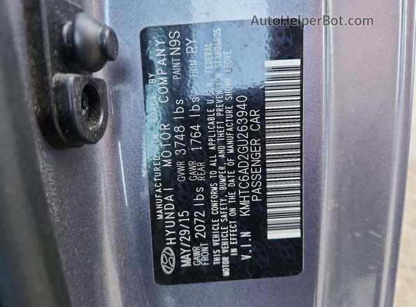 KMHTC6AD2GU263940 2016 HYUNDAI VELOSTER Silver Вид підкапотного простору