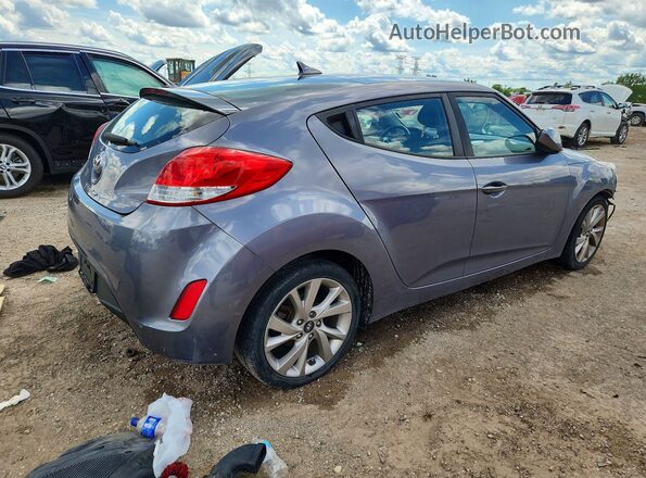 KMHTC6AD2HU306335 2017 HYUNDAI VELOSTER Серый Задняя правая четверть