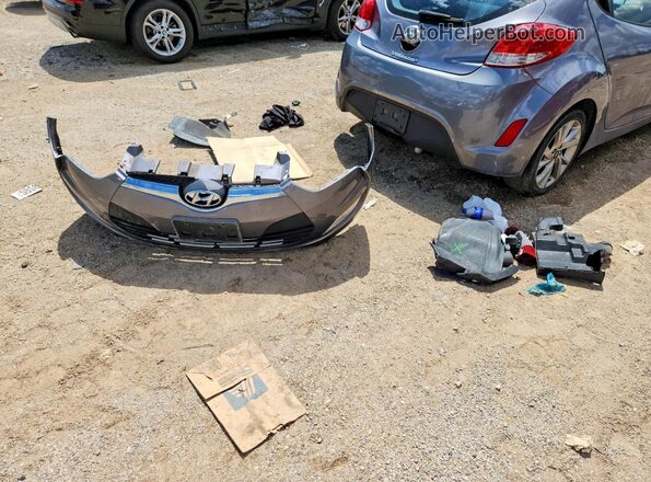 KMHTC6AD2HU306335 2017 HYUNDAI VELOSTER Серый Вид подкапотного пространства