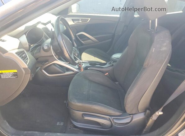 KMHTC6AD3HU305002 2017 HYUNDAI VELOSTER Black Front interior view
