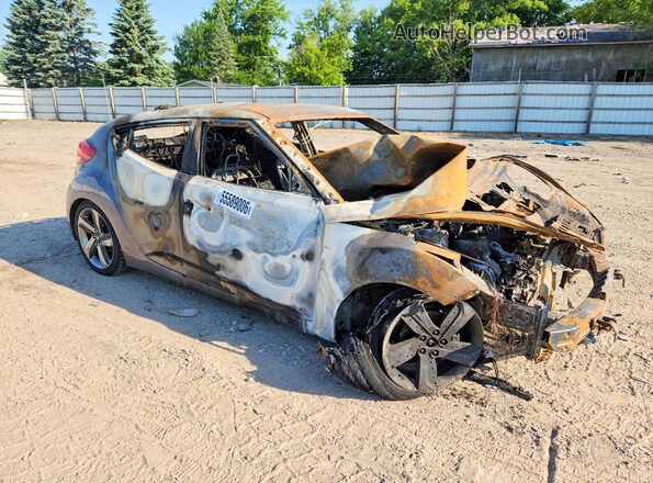 KMHTC6AD4GU303242 2016 HYUNDAI VELOSTER Gray წინა მარჯვენა