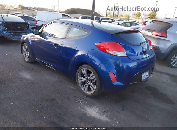 KMHTC6AD4HU318180 2017 HYUNDAI VELOSTER Синий Задняя левая четверть
