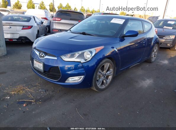 KMHTC6AD4HU318180 2017 HYUNDAI VELOSTER Синий Передняя левая четверть