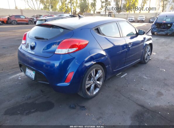 KMHTC6AD4HU318180 2017 HYUNDAI VELOSTER Синий Задняя правая четверть