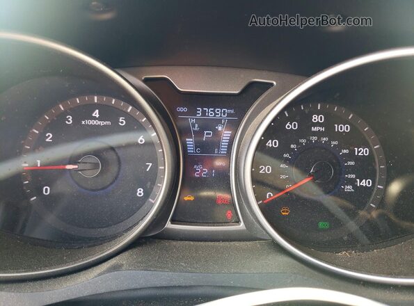 KMHTC6AD5GU252995 2016 HYUNDAI VELOSTER Orange Instrument cluster view