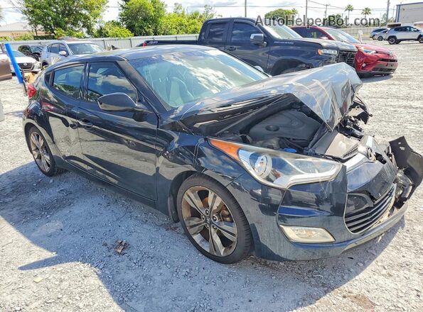 KMHTC6AD5GU257968 2016 HYUNDAI VELOSTER Black Front right