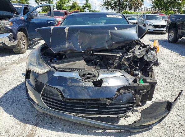 KMHTC6AD5GU257968 2016 HYUNDAI VELOSTER Black Front view