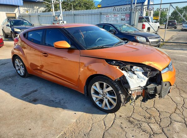 KMHTC6AD5GU287553 2016 HYUNDAI VELOSTER Orange Przód prawy