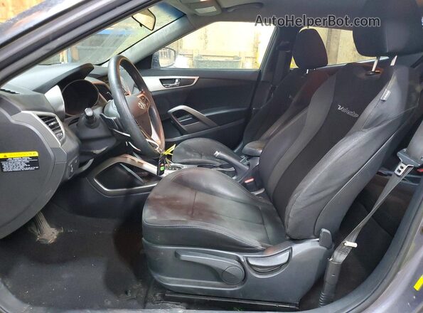 KMHTC6AD5GU290193 2016 HYUNDAI VELOSTER Gray Vista interior delantera