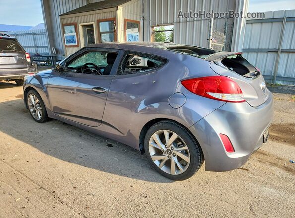 KMHTC6AD5HU309567 2017 HYUNDAI VELOSTER Gray Trasero izquierdo