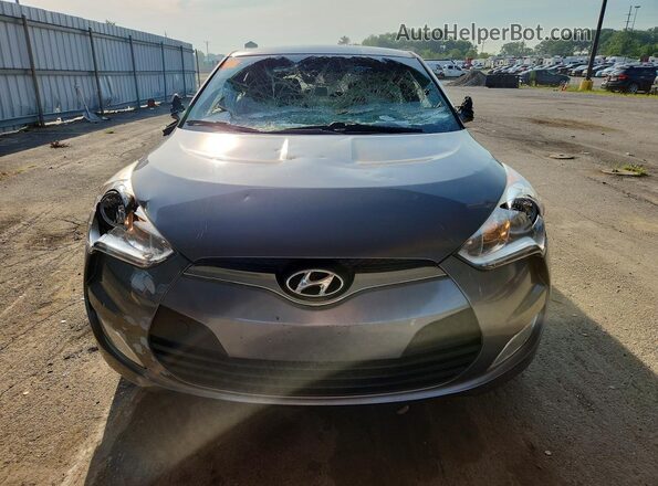 KMHTC6AD5HU309567 2017 HYUNDAI VELOSTER Gray Vista frontal