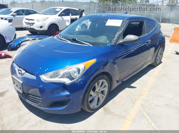 KMHTC6AD6GU275279 2016 HYUNDAI VELOSTER Blue Передня ліва чверть