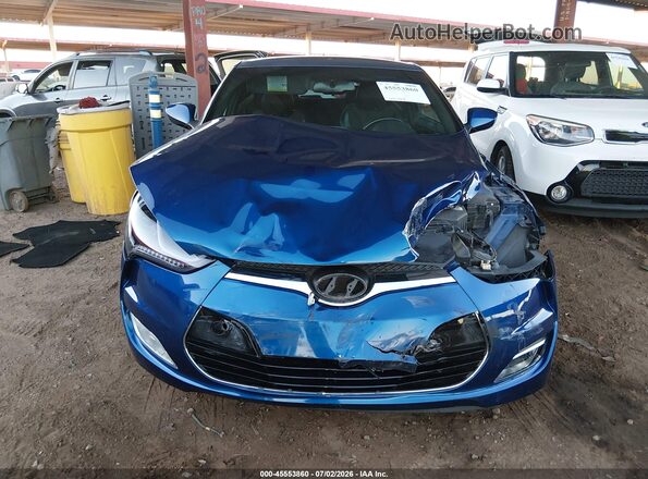 KMHTC6AD6GU302688 2016 HYUNDAI VELOSTER Blue Widok wnętrza z tyłu