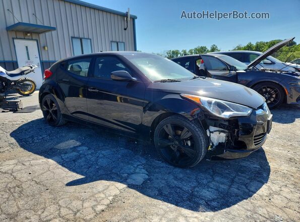 KMHTC6AD6HU323557 2017 HYUNDAI VELOSTER Black წინა მარჯვენა