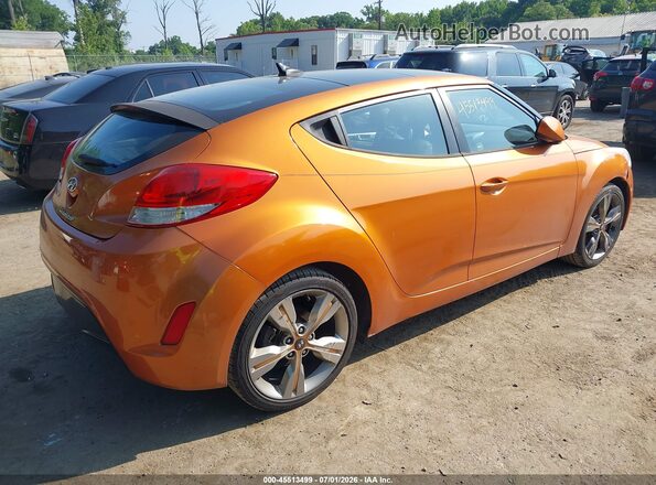 KMHTC6AD7GU250164 2016 HYUNDAI VELOSTER Orange Задня права чверть