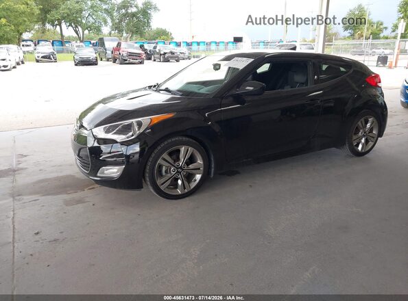 KMHTC6AD8GU287708 2016 HYUNDAI VELOSTER Black Передня ліва чверть