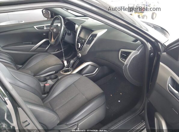 KMHTC6AD8GU287708 2016 HYUNDAI VELOSTER Black Вид салону спереду