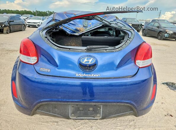 KMHTC6AD8GU303986 2016 HYUNDAI VELOSTER Blue Вид ззаду