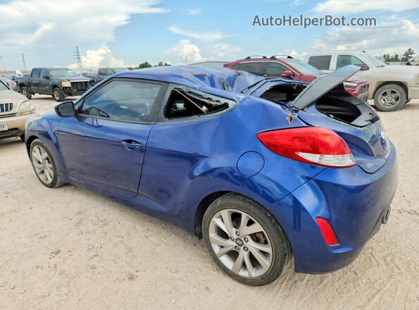 KMHTC6AD8GU303986 2016 HYUNDAI VELOSTER Blue Задня ліва чверть