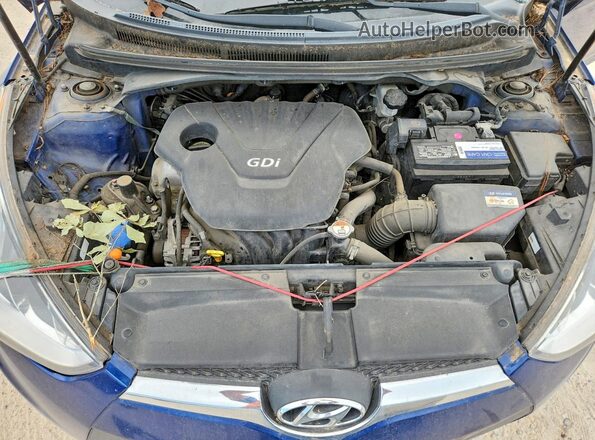 KMHTC6AD8GU303986 2016 HYUNDAI VELOSTER Blue Вид задньої частини салону