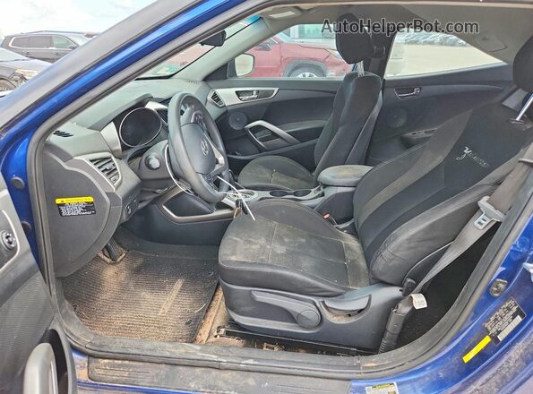 KMHTC6AD8GU303986 2016 HYUNDAI VELOSTER Blue Вид салону спереду