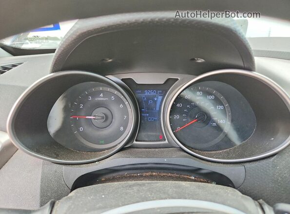 KMHTC6AD8GU303986 2016 HYUNDAI VELOSTER Blue Вид щитка приладів