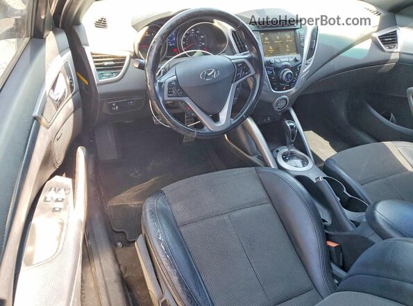 KMHTC6ADXGU251888 2016 HYUNDAI VELOSTER Black Առջևի վահանակի տեսք