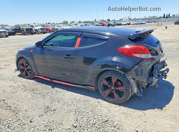 KMHTC6ADXGU258615 2016 HYUNDAI VELOSTER Black Trasero izquierdo