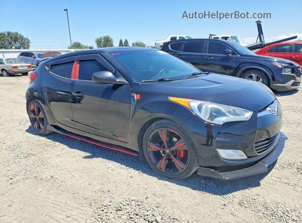KMHTC6ADXGU258615 2016 HYUNDAI VELOSTER Black Delantero derecho