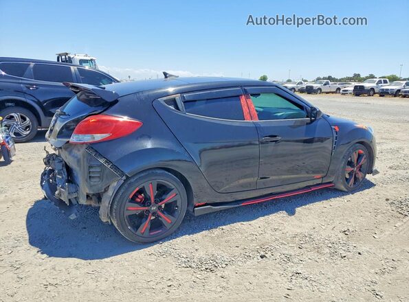 KMHTC6ADXGU258615 2016 HYUNDAI VELOSTER Black Trasero derecho