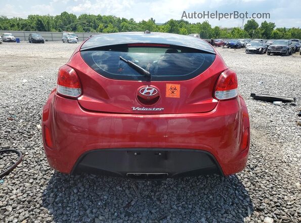 KMHTC6ADXHU312822 2017 HYUNDAI VELOSTER Red უკანა ხედი