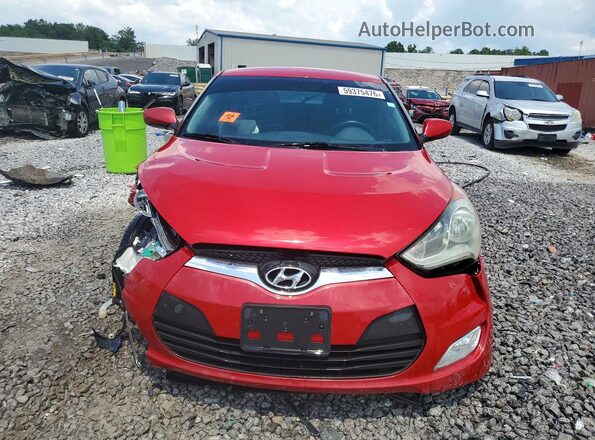 KMHTC6ADXHU312822 2017 HYUNDAI VELOSTER Red წინა ხედი