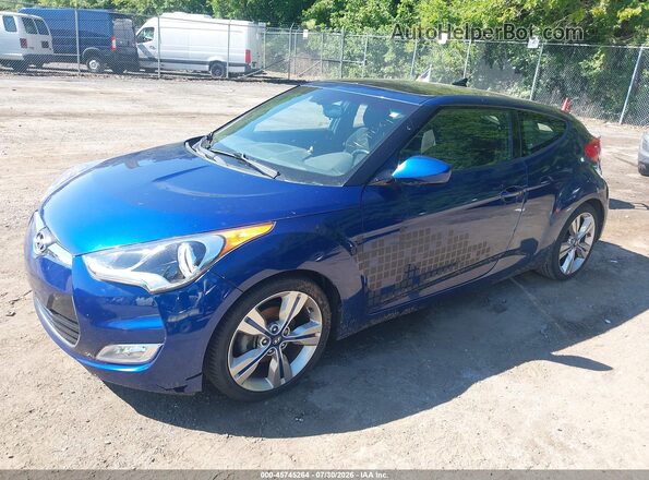 KMHTC6ADXHU321133 2017 HYUNDAI VELOSTER Blue Przód lewy