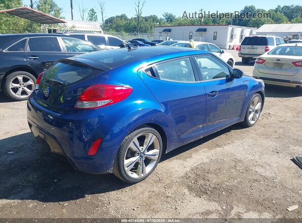 KMHTC6ADXHU321133 2017 HYUNDAI VELOSTER Blue Tył prawy