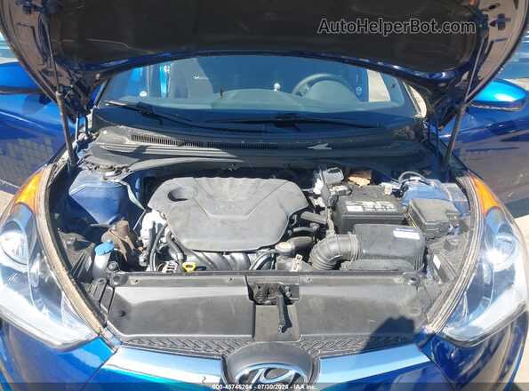 KMHTC6ADXHU321133 2017 HYUNDAI VELOSTER Blue Widok z tyłu