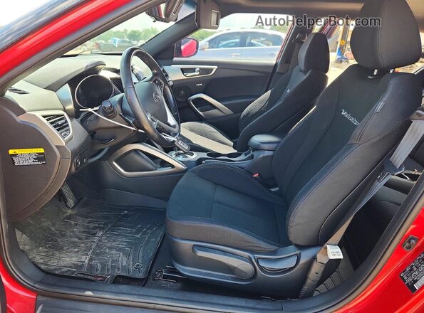 KMHTC6ADXHU323352 2017 HYUNDAI VELOSTER Red Սալոնի դիմացի տեսք