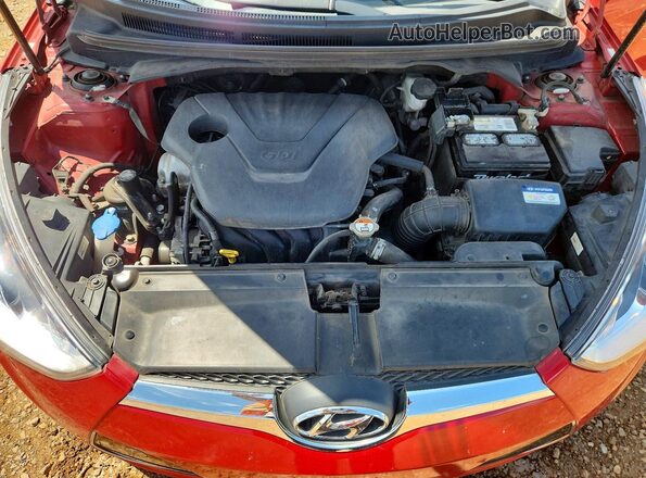 KMHTC6ADXHU323352 2017 HYUNDAI VELOSTER Red Սալոնի հետևի տեսք