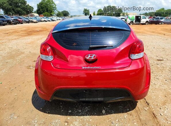 KMHTC6ADXHU323352 2017 HYUNDAI VELOSTER Red Հետևի տեսք